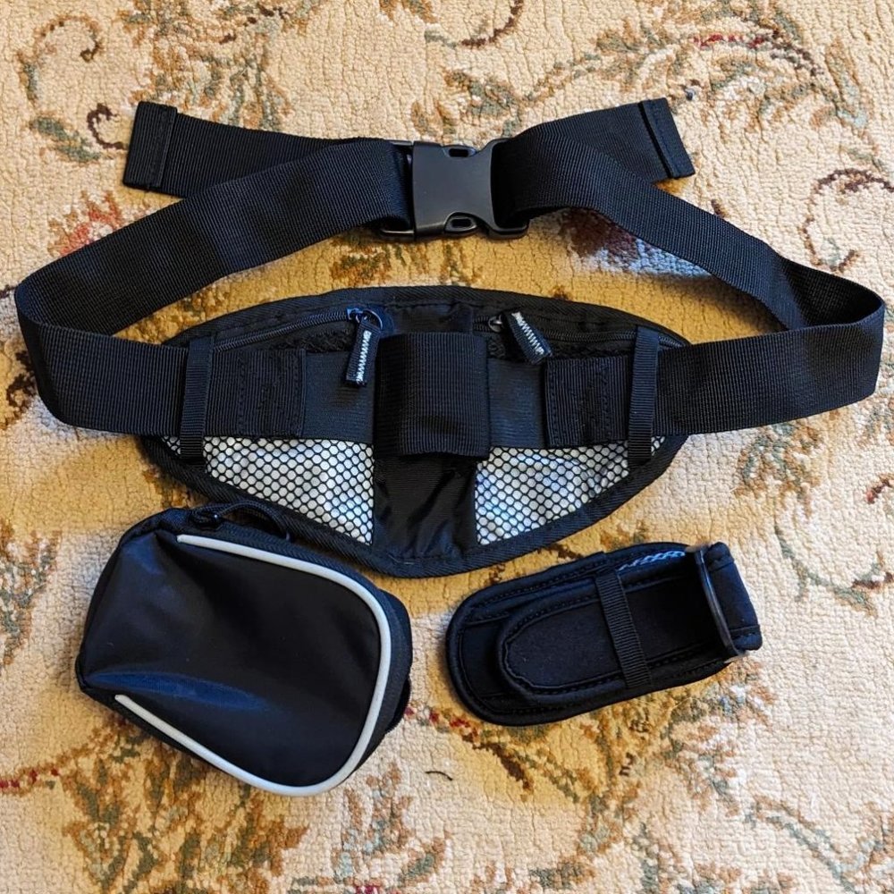 NEW Gemline Reflective Running/Hiking/Travel Belt with removable attachments